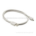 USB2.0 AM to Mini 5P Data Cable with CCA, Bare Copper Conductors, Easy to Carry